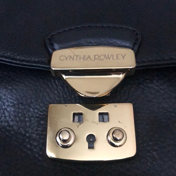 Cynthia Rowely Black Leather Clutch - Picture 7 of 8
